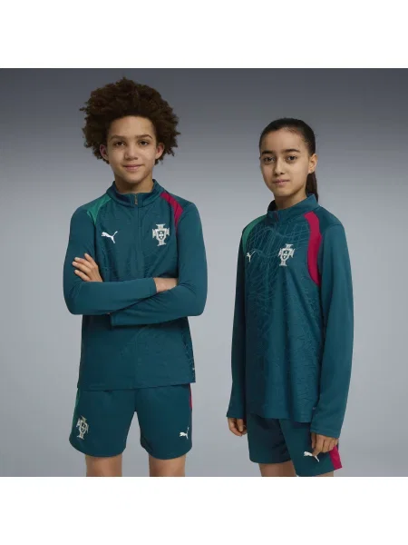 PUMA Młodzieżowa bluza treningowa z zamkiem Portugalia Akcesoria niebieski
