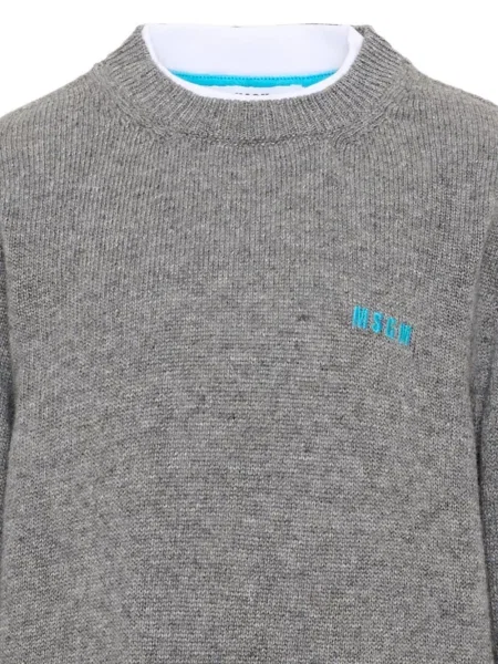 Sweter dziecięcy Msgm szary
