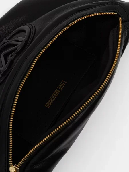 Кожаная поясная сумка Love Moschino