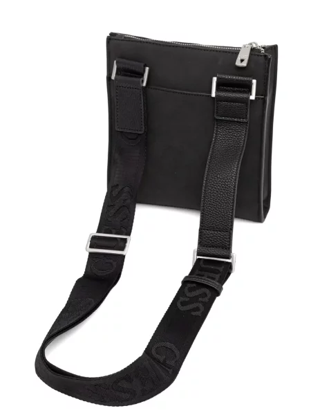 Crossbody taška Guess s autogramem černá