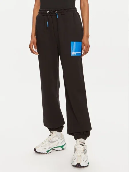 Karl Lagerfeld Jeans Pantaloni trening negru