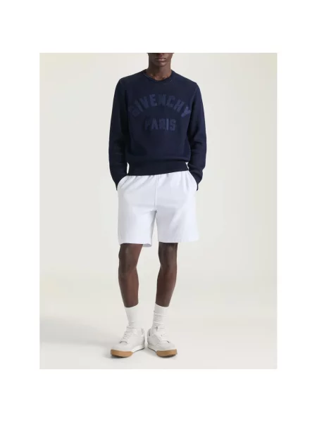Dzianinowy sweter Givenchy niebieski