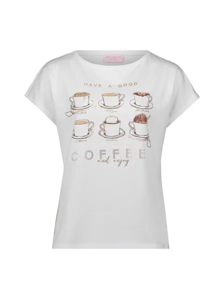 Koszulka Betty Barclay z kamieniami biała