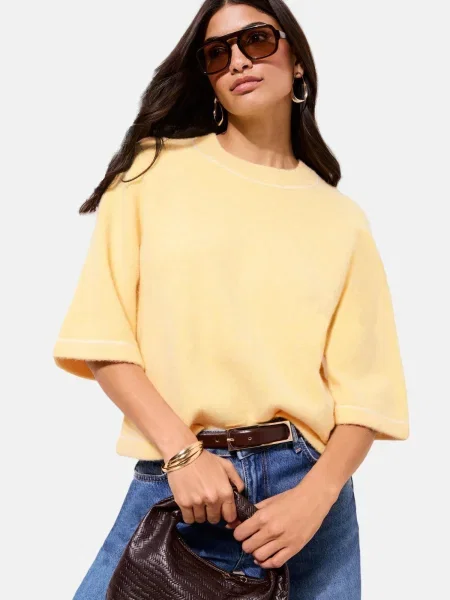 Friends Like These Pulover deschis galben