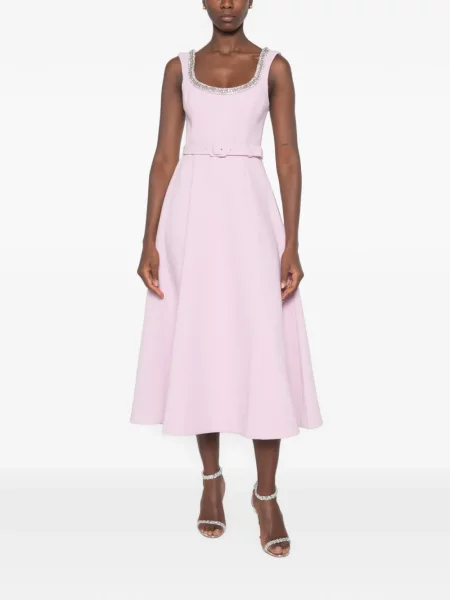 Cu centură rochie midi Rebecca Vallance violet