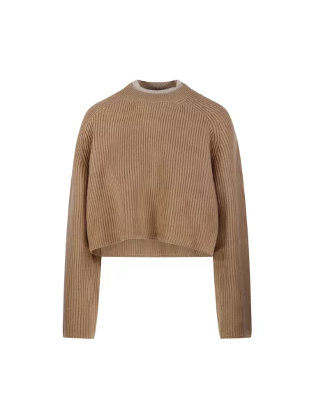 Sweter Max Mara wełniany brązowy