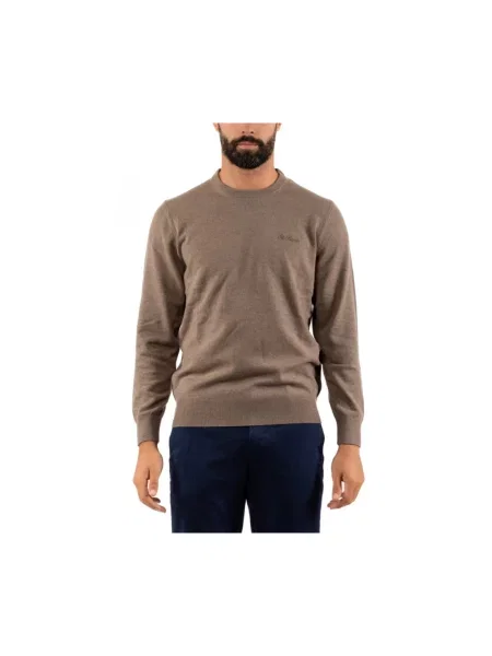 Sweter Mc2 Saint Barth brązowy
