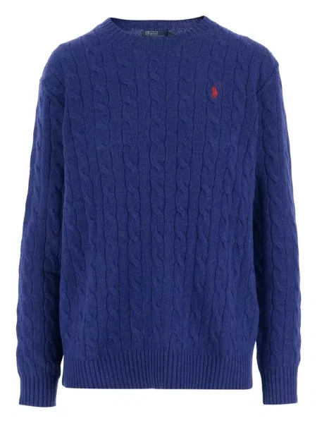 Pulover Polo Ralph Lauren cu decolteu rotund albastru