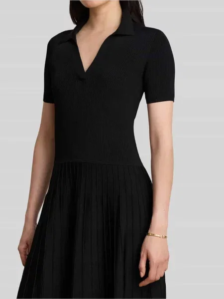 Sukienka casualowa z mieszanki Lauren Ralph Lauren czarna