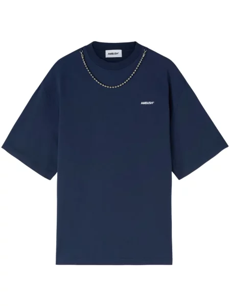 AMBUSH tricou din Ballchain barbati cu imprimeu albastru