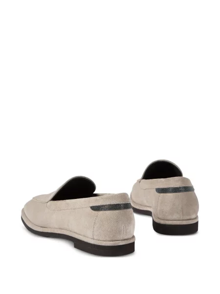 Pantofi loafer Brunello Cucinelli din piele de căprioară