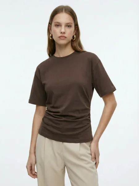 Studioselect Tricou Jarina ciocolatiu
