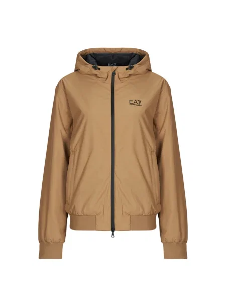 Geacă Emporio Armani Ea7 cu glugă bej