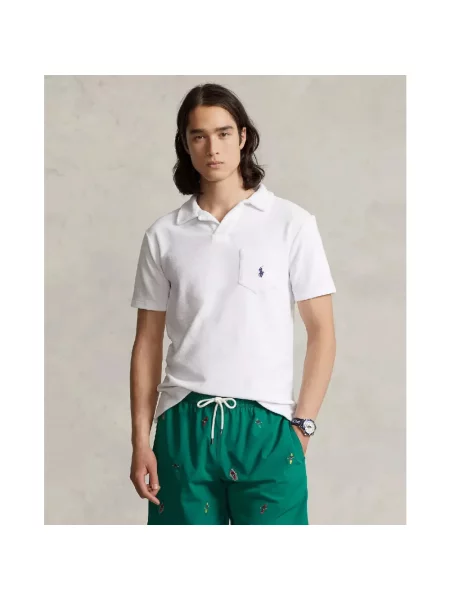 Krótka koszulka polo Ralph Lauren biała