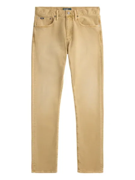 Dlouhá pruhovaná s límcem kšiltovka Polo Ralph Lauren modrá