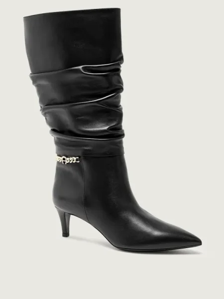 Aigner De piele cizme cu subțire MADONNA negru
