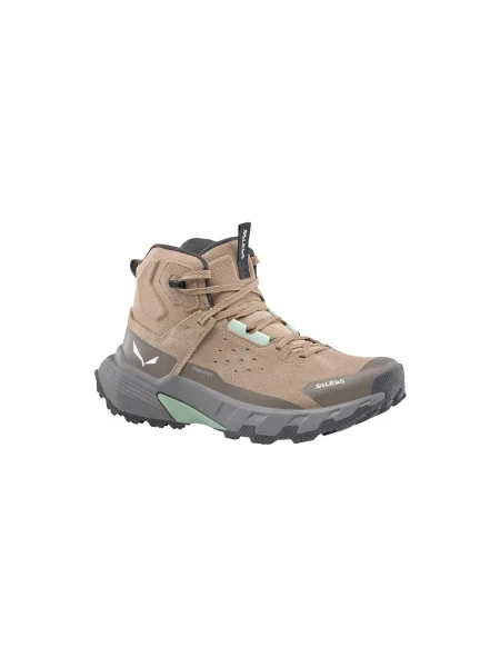 Dámske trekingové topánky Salewa Pedroc 2 Leather Mid PTX quicksand/bungee cord