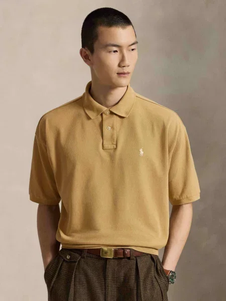 Tricou polo Polo Ralph Lauren bej