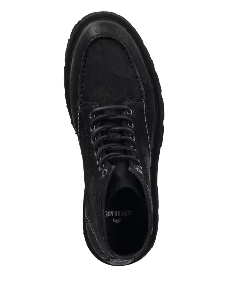 Botine Copenhagen cu șireturi din dantelă negru
