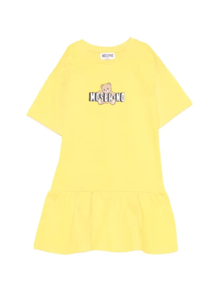 Sukienka dziecięca Moschino żółta