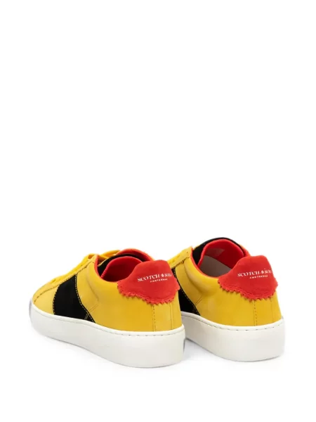 Szarvasbőr sneaker Scotch & Soda sárga