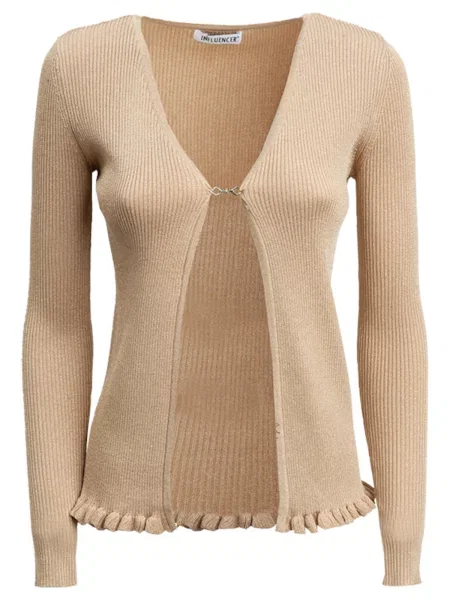 Influencer Kardiganas smėlio