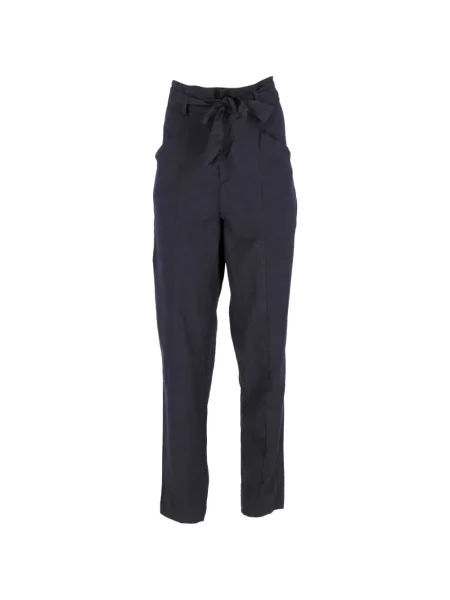 Talie pantaloni Marant Etoile de lână cu legături albastru