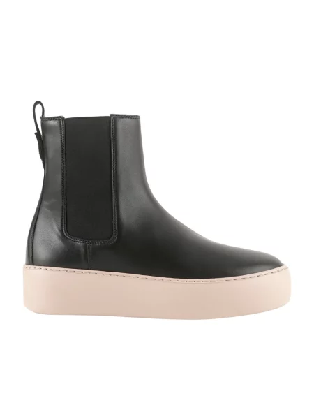 Buty do kostki Högl skórzane biznesowe czarne