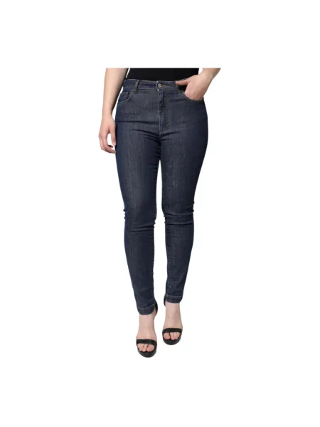 Skinny jeansy skinny Dolce And Gabbana niebieskie