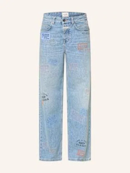 Closed Jeansy Wide Leg Nikka blau niebieskie