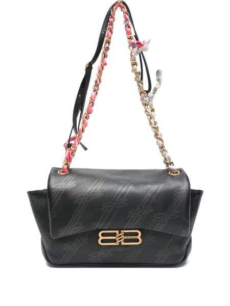 Geantă Balenciaga cu autograf negru