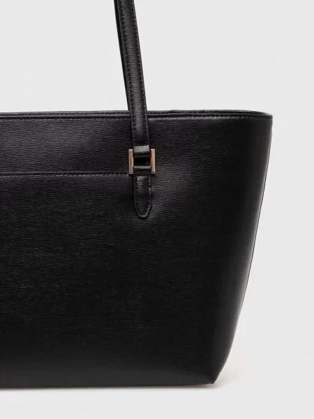 Geanta de piele Dkny din piele negru