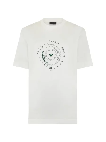 Tricou Emporio Armani cu imagine alb
