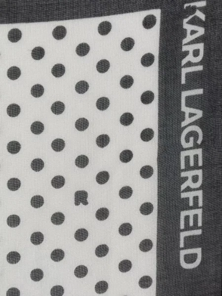Fular Karl Lagerfeld cu imagine negru