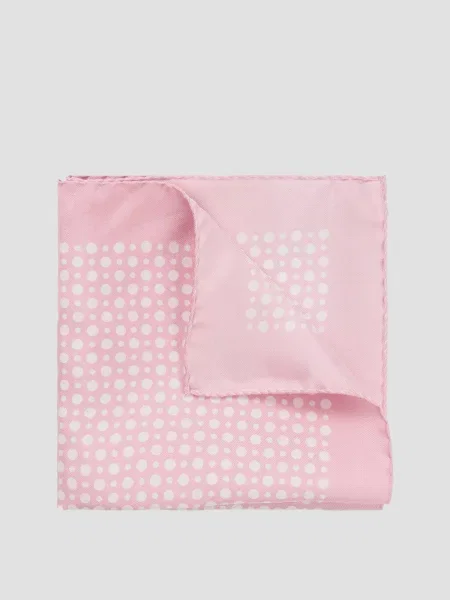 Шелковый платок Boss розовый