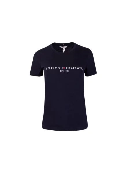 Majice s kratkimi rokavi Tommy Hilfiger HERITAGE HILFIGER CNK RG TEE modra