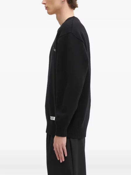 Pulover Wacko Maria cu broderie negru