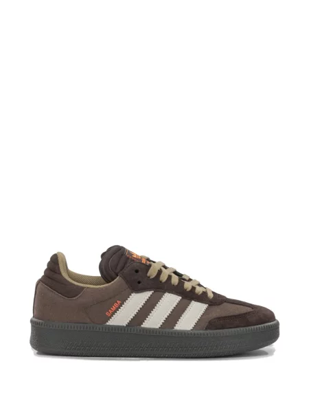 Sneakerși Adidas Gazelle cu șireturi din piele de căprioară portocaliu