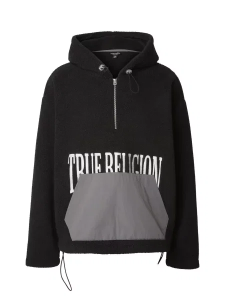 True Religion Svetr šedá / černá bílá