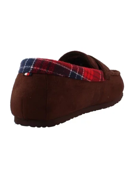 Kockás félcipo Tommy Hilfiger barna