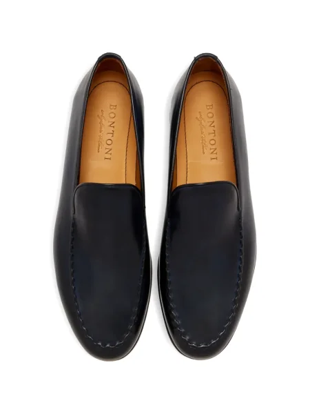 Bőr loafer Bontoni kék