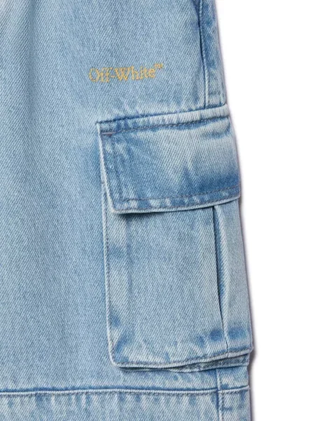 Jeansy dziecięce Off-white białe