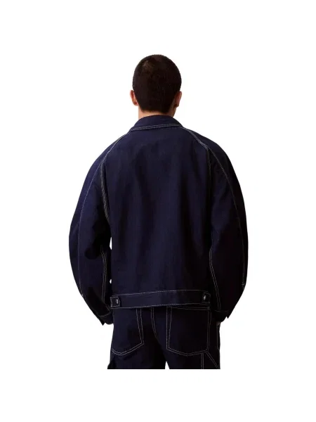 Džínsová bunda Calvin Klein Jeans modrá