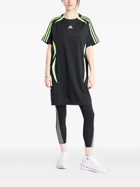 Šněrovací pruhované krajkové kalhoty Adidas modré