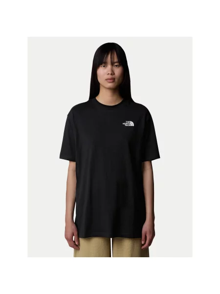 The North Face Marškinėliai Simple Dome Oversize juoda