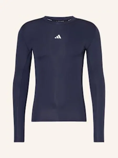 Adidas Koszulka Z Długim Rękawem Techfit Compression Training schwarz granatowa