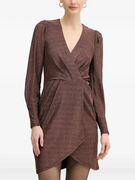 Rochie mini Morgan plic maro