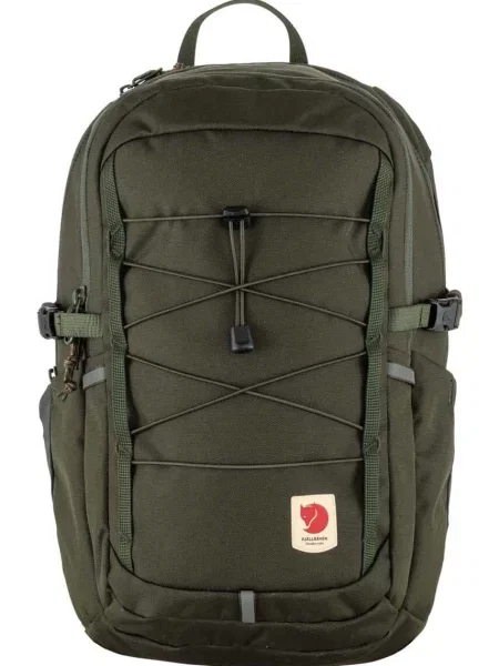 Однотонный большой рюкзак Fjallraven зеленый