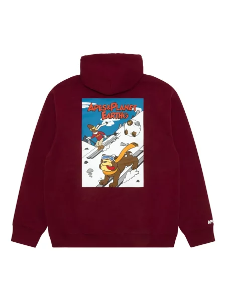 Hanorac cu glugă Aape By A Bathing Ape roșu