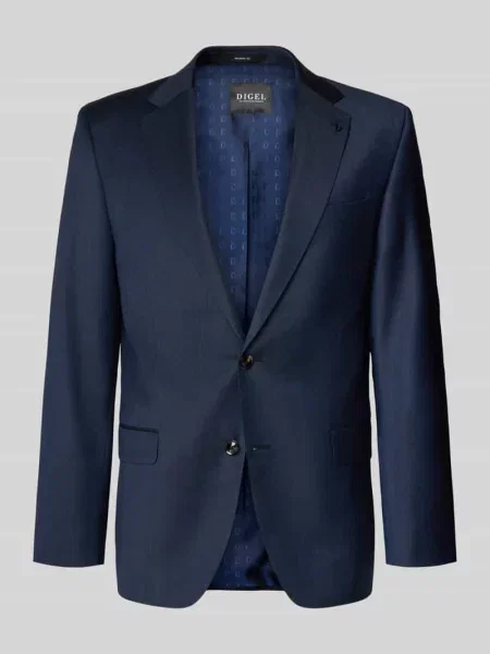 Marynarka na dwa o kroju modern fit model ‘Duncan’ Digel granatowa